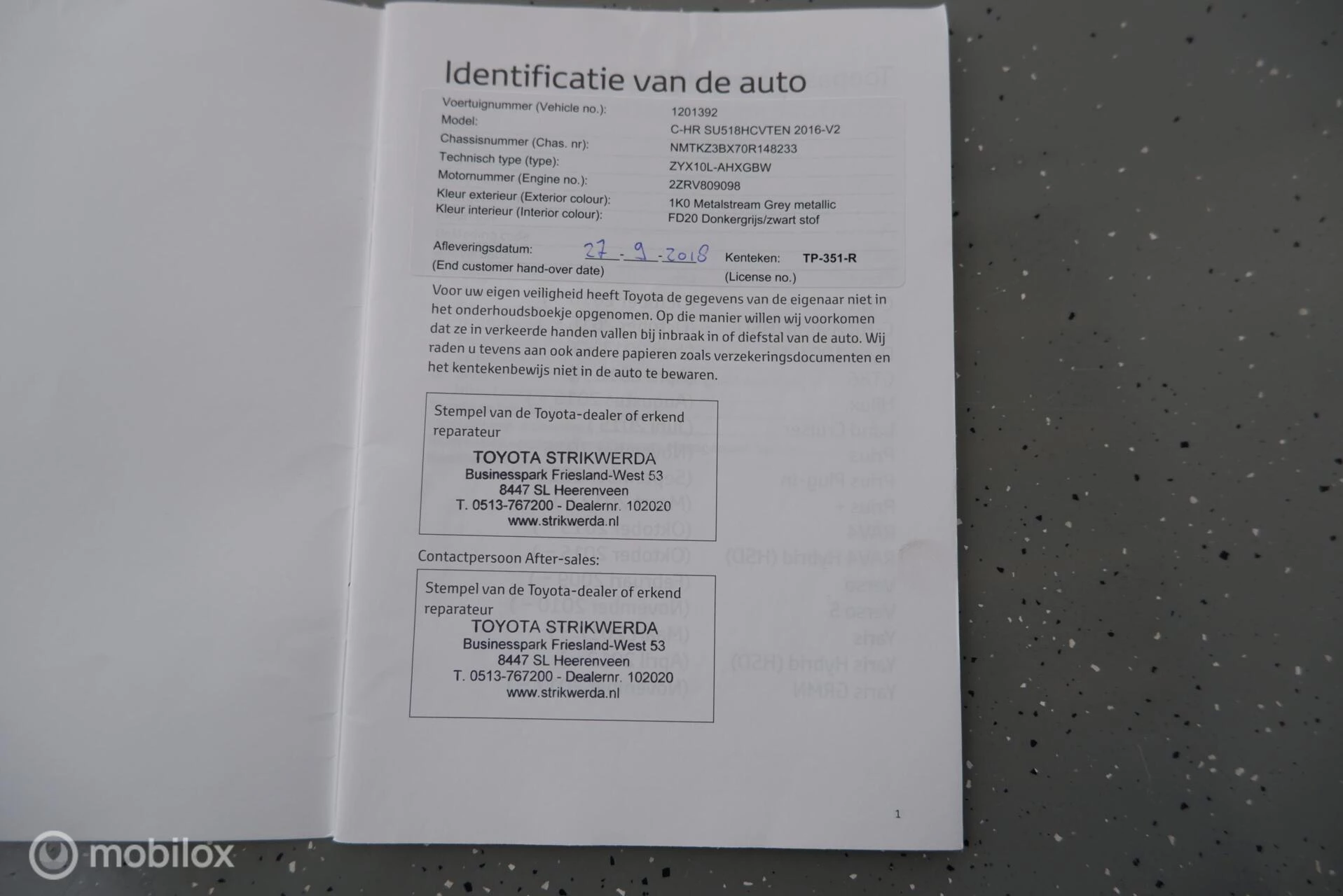 Hoofdafbeelding Toyota C-HR