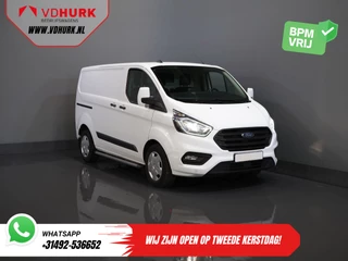 Ford Transit Custom 1.0 130 pk Aut. PHEV BPM VRIJ! Carplay/ Stoelverw./ Sortimo/ Sidebars/ Camera/ PDC/ Cruise/ Airco