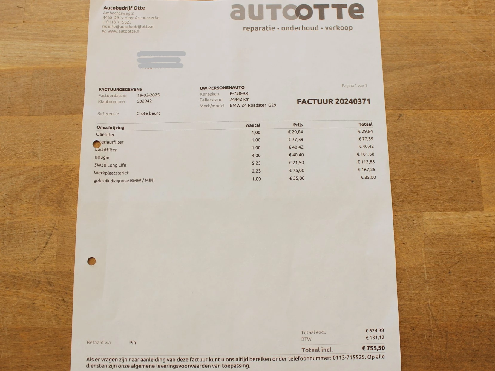 Hoofdafbeelding BMW Z4