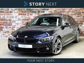 BMW 4 Serie Gran Coupé 420i High Executive M Sport Pakket Automaat / Schuif-/kanteldak / Head-Up Display / Harman Kardon / Stoelverwarming / Parkeersensoren voor+achter / DAB / Navigatie Professional / Cruise Control / Sportstoelen / 19 Inch / Leder / Speed Limit Info