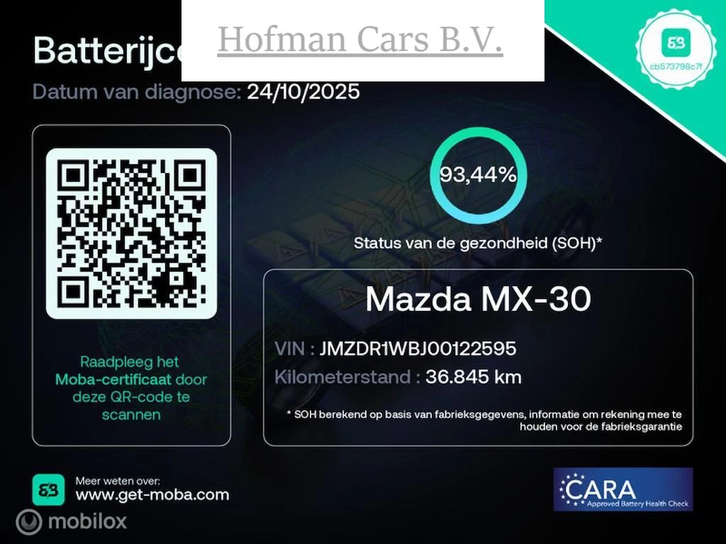 Hoofdafbeelding Mazda MX-30