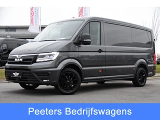MAN TGE 3.180 35 2.0 L3H2 PB Edition Adaptieve Cruise, Camera, Carplay, LED, Stoelverwarming, 177pk, Automaat, Stuurverwarming, Trekhaak, Sensoren, Uniek!