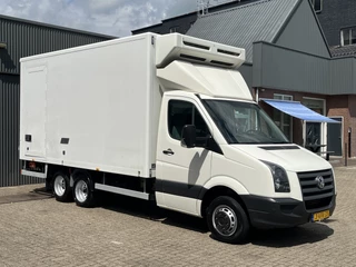 Volkswagen Crafter 50 2.5 TDI L2 Marge Clixstar 3500kg laadvermogen combinatie Laadklep Koeling Bakwagen Zijdeur Koel 3-Persoons Telefoonverbinding Verhuiswagen Meubelbak Koeltransport Euro 4