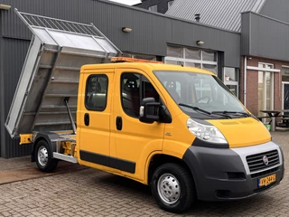 Fiat Ducato 33 2.0 MultiJet DC Kipper Airco Trekhaak Open laadbak 1e eigenaar Euro 5 pick-up p-up Bakwagen 7 persoons