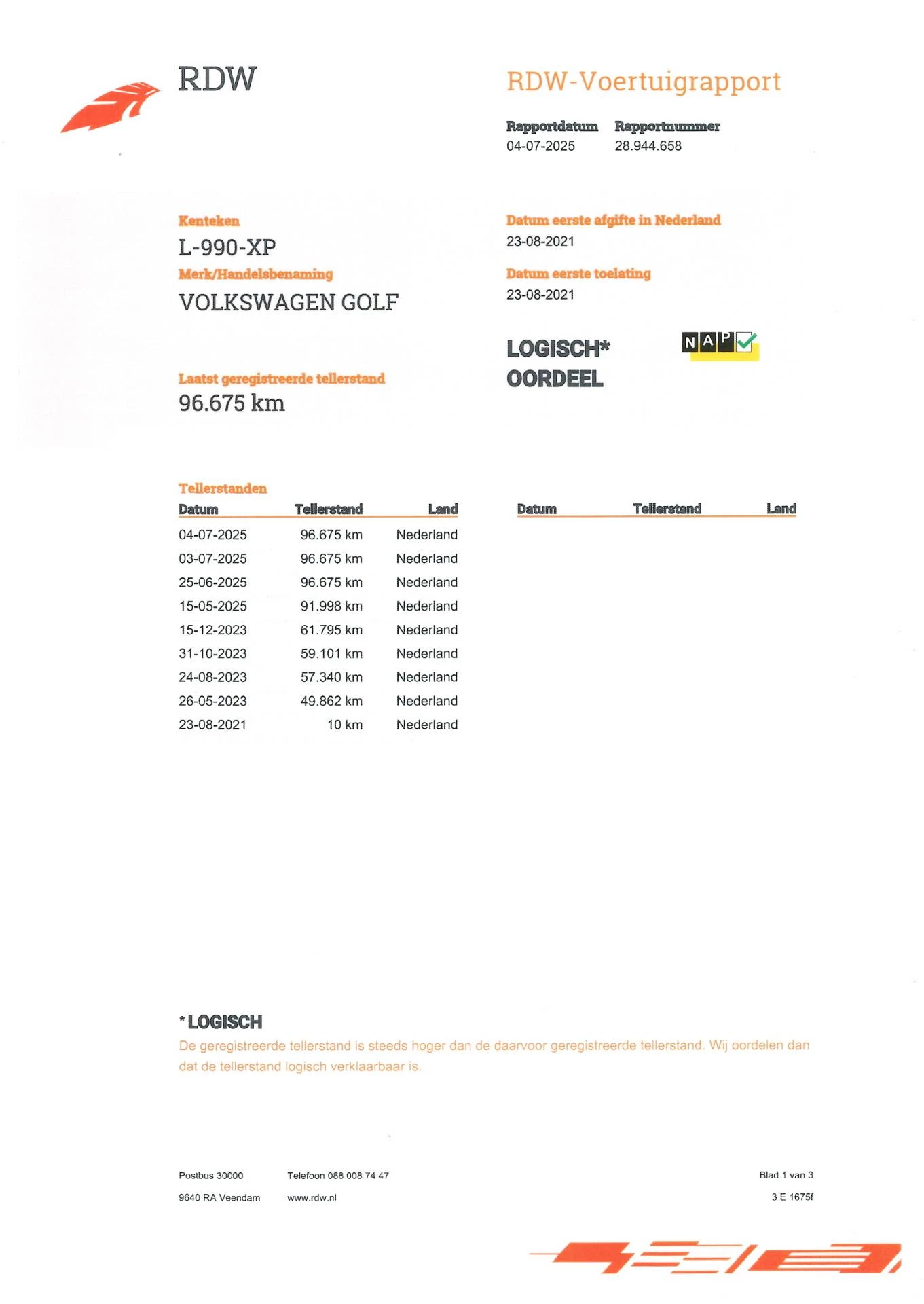 Hoofdafbeelding Volkswagen Golf