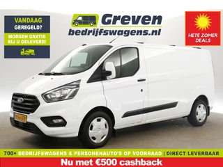 Ford Transit Custom 300 2.0 TDCI L2H1 Automaat Airco Camera Cruise Carplay LED PDC 3 Persoons Trekhaak