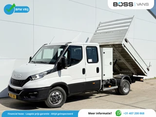 Iveco Daily 35C14 Kipper Dubbele Cabine Dubbellucht Trekhaak Airco Cruise Control Lucht Geveerde Stoel