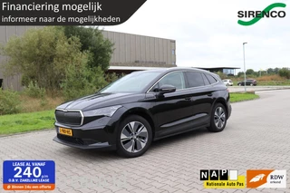 Skoda Enyaq iV 80 First Edition warmtepomp vol leder trekhaak stoel + stuur verwarming groot scherm adaptive cruise control