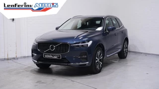Volvo XC60 2.0 T6 Plug-in hybrid AWD Plus Bright 1e eigen NAP 18"lichtmetalen wielen lederen comfortstoelen wegklapbare trekhaak fietsendrager verwarmd stuurwiel en stoelen v+a aplle-carplay keyless go-start LED verl DAB ontvangst
