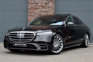 Mercedes-Benz S-Klasse 450 4MATIC Premium AMG Line Aut9 | Luchtvering | Distronic+ | 3D-Display | Memory | HUD | Nappa Leder | Stoelventilatie | Panoramadak | Massage | Rijassistentiepakket+ | Digital Light |