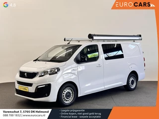 Peugeot Expert 2.0HDI 145PK Long Asphalt Dubbele Cabine Airco Cruise Control Navi Trekhaak Imperiaal Carplay 6 Persoons Trekhaak
