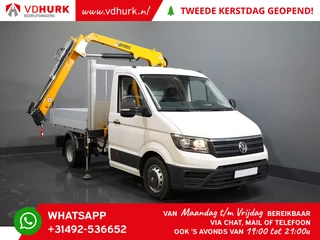 Volkswagen Crafter 6x 165 pk Effer 352S kraan/ Crane/ Gru/ Grue/ Kran/ Autokran/ Open laadbak/ Dubbel Lucht