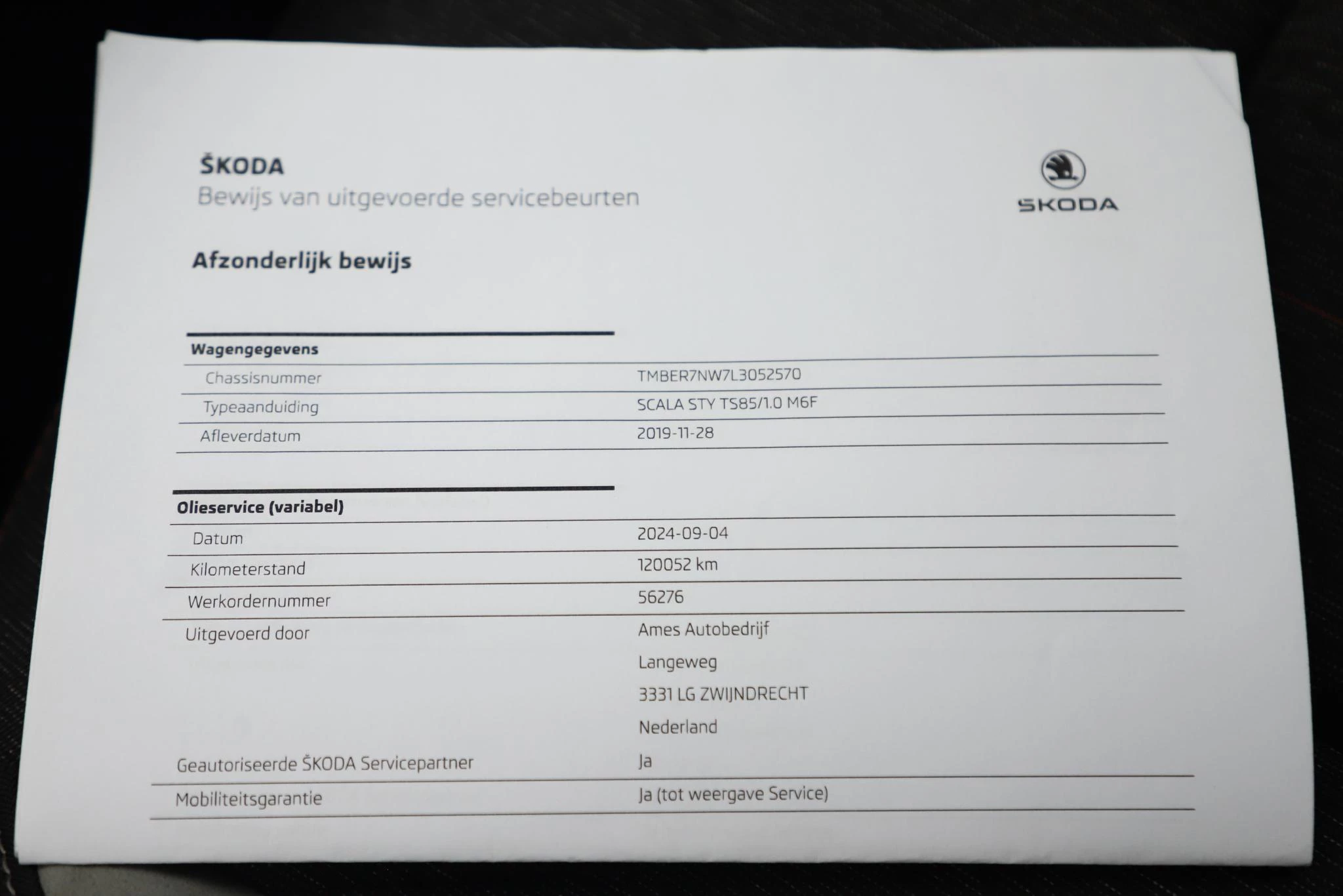 Hoofdafbeelding Škoda Scala