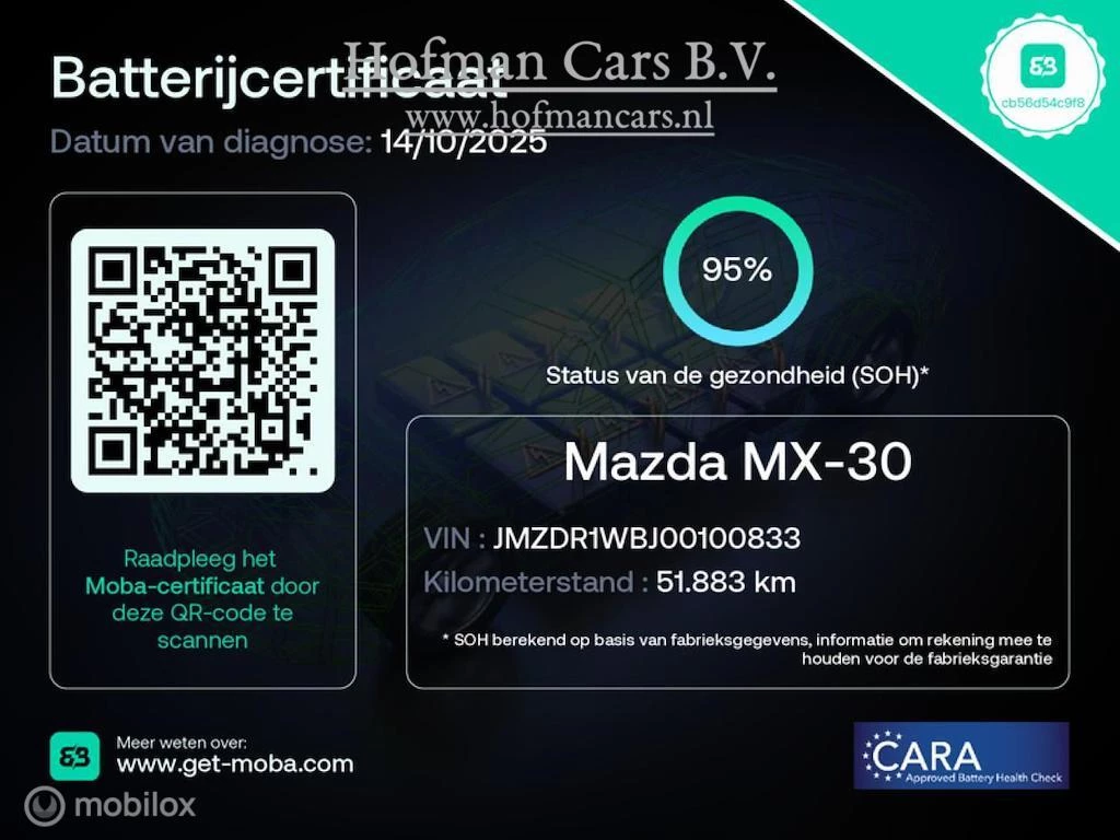 Hoofdafbeelding Mazda MX-30