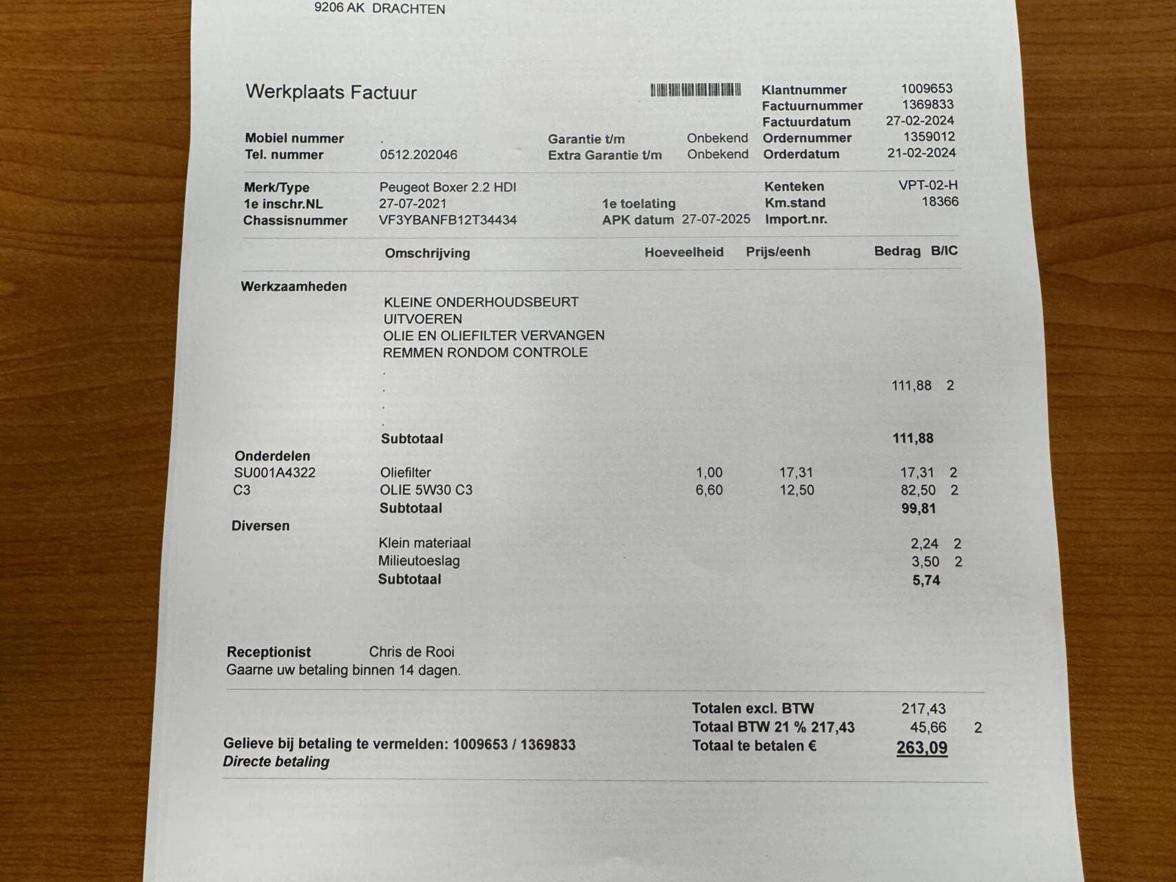 Hoofdafbeelding Peugeot Boxer