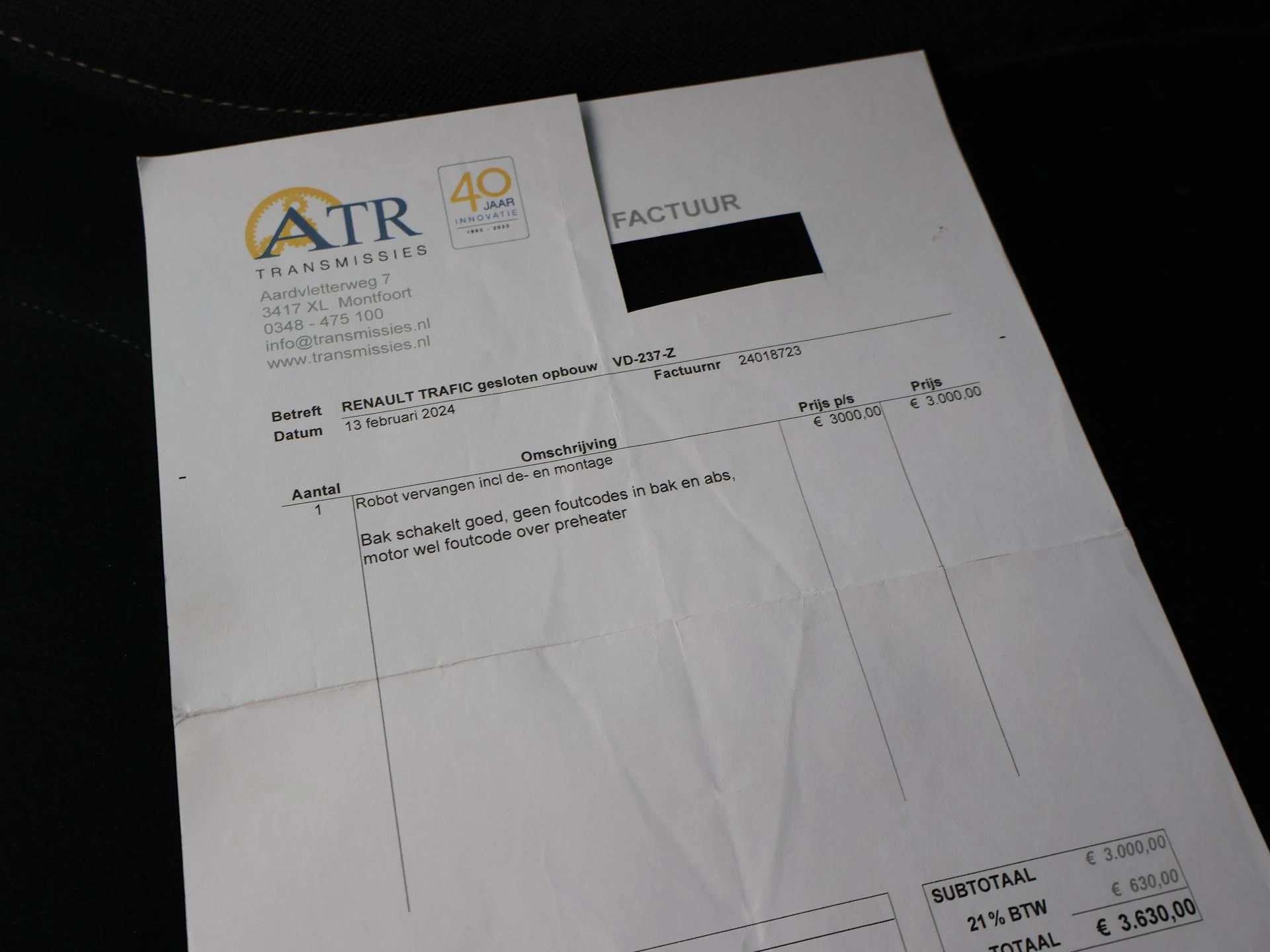 Hoofdafbeelding Renault Trafic