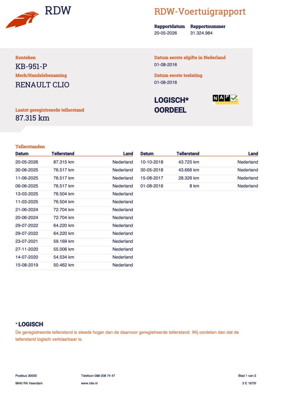 Hoofdafbeelding Renault Clio