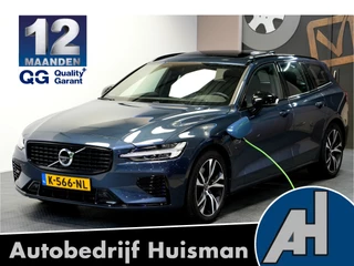 Volvo V60 2.0 T6 AWD 250kW/340pk Aut8 Recharge R-Design PANORAMADAK + HARMAN/KARDON + SPORTSTOELEN MET MEMPORY + 360 CAMERA + ADAPT.CRUISE + BLIS + LANE ASSIST + PILOT ASSIST + KEYLESS ENTRY&GO + HEAD-UP + ON-CALL + PARKSENSOREN + 18" LM-VELGEN!!