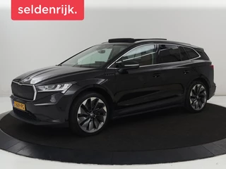 Skoda Enyaq iV 80 | SOH 91% | Panoramadak | Trekhaak | Leder | Stoelverwarming | Camera | Sfeerverlichting | Navigatie | Carplay | Cruise control | Full LED | Keyless | Getint glas