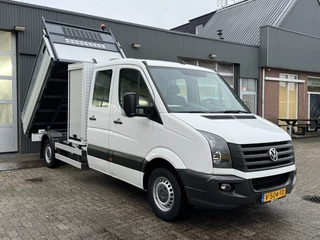 Hoofdafbeelding Volkswagen Crafter Volkswagen Crafter 2.0 TDI Maxi Kipper 3500kg trekgewicht Euro 6 Airco Cruise controle 6-Persoons Telefoonverbinding Gereedschapskist Kieper Open laadbak Pick-up Bpm vrij