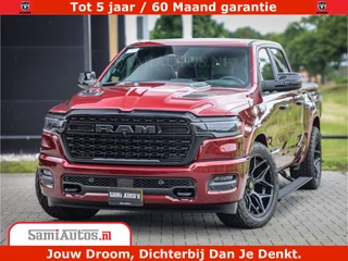 Dodge Ram 1500 Limited Night H.O 540HP 706Nm | Massage + Full Option | De Meest Luxe en Volle Pick-Up in zijn Klasse | Comfortabele Dubbele Cabine met Royale 5 Zitplaatsen | BPM vrij | Nu Leverbaar uit Voorraad | Voorraad Nr 2302 - 7425