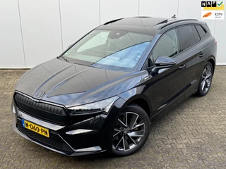 Skoda Enyaq iV SPORTLINE PANORAMADAK SOH 93,3% STOELVERWARMING WARMTEPOMP NAP 1 EIGENAAR CARPLAY