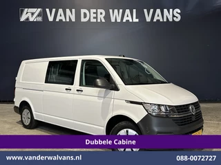 Volkswagen Transporter 2.0 TDI L2H1 Dubbele Cabine Euro6 Airco | 5-Zits | Navigatie | 2200kg Trekhaak | Apple Carplay Android Auto, Cruisecontrol, Parkeersensoren