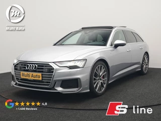 Audi A6 Avant 55 TFSI e quattro S Competition PHEV 367pk Dealer O.H. | 2x S-Line | Trekhaak Af Fabriek | Panodak | 360 Camera | Bang & Olufsen | Adaptive Cruise | Sportstoelen Memory & Verwarmd | Apple Carplay | Keyless | Stuur Verwarmd | Virtual | Navigatie | Plug In Hybrid
