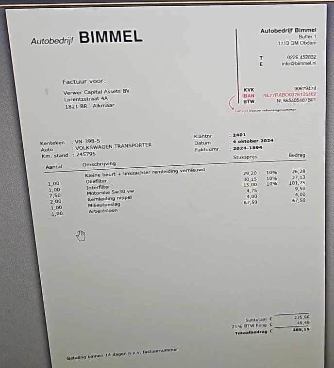 Hoofdafbeelding Volkswagen Transporter