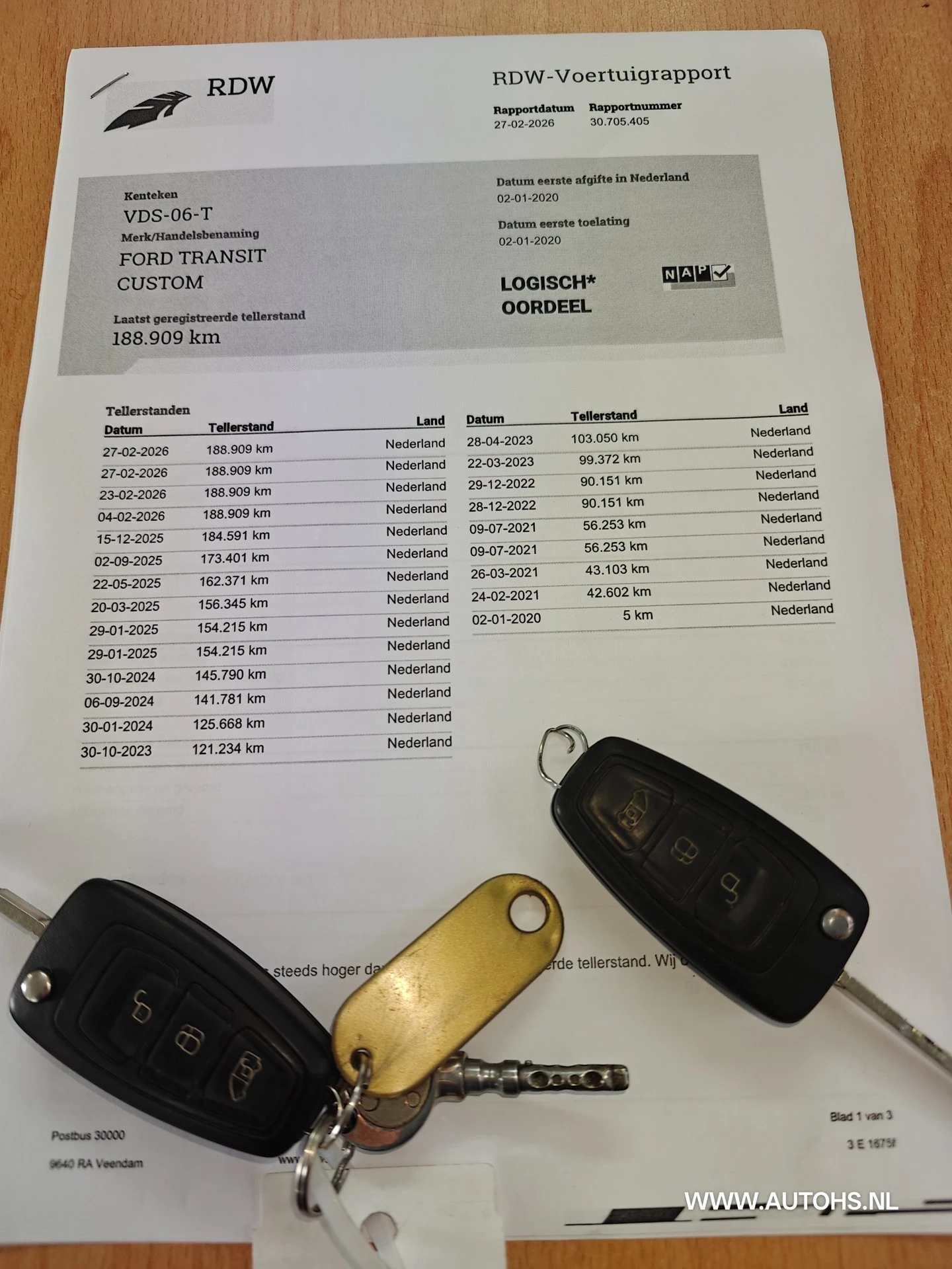 Hoofdafbeelding Ford Transit Custom