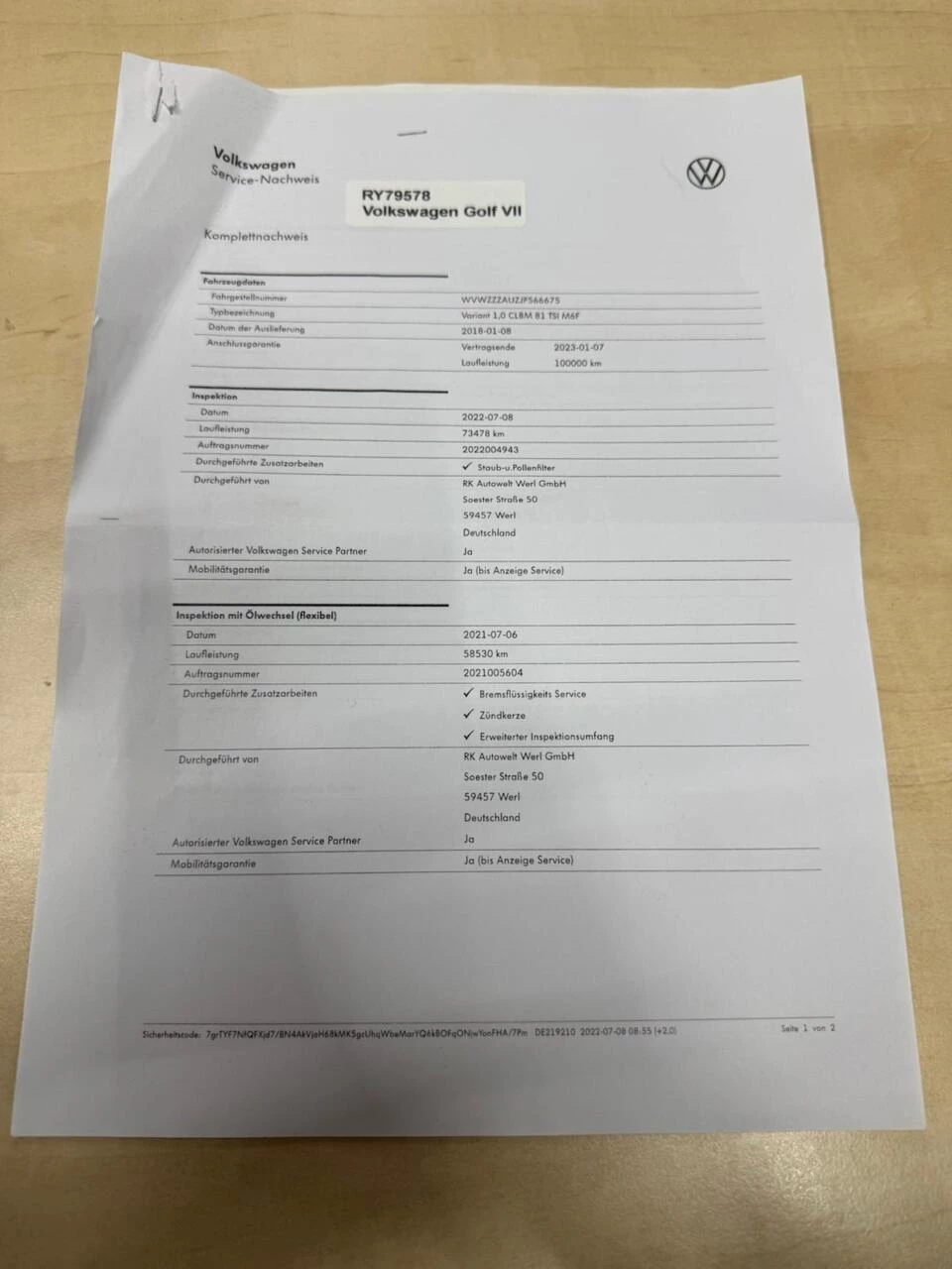 Hoofdafbeelding Volkswagen Golf