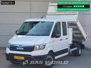 MAN TGE 5.120 COMING SOON! Kipper met Kist Dubbel Cabine Dubbellucht 3,5t Trekhaak Navi Airco Camera Euro6 Tipper Benne Kieper Airco Dubbel cabine Trekhaak