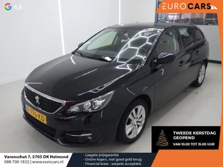 Peugeot 308 SW 1.2 PureTech Blue Lease Active Airco Navi Carplay PDC Achter Trekhaak Lichtmetalen velgen Cruise Control Distr. riem reeds vervangen! APK 01-2027
