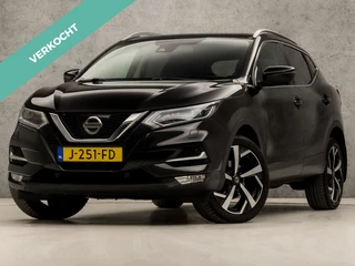 Nissan QASHQAI 1.2 Tekna Deluxe Automaat (PANORAMADAK, NAVIGATIE, LEDER, CLIMATE, 360 CAMERA, STOELVERWARMING, ELEK SPORTSTOELEN, GETINT GLAS, CRUISE, NIEUWE APK, NIEUWSTAAT)