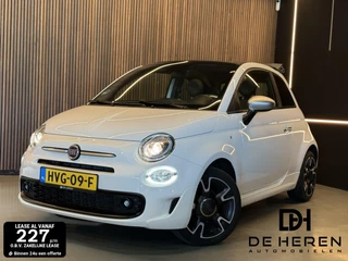 Fiat 500 1.0 Hybrid Rockstar LED Cabrio 12 MND GR,leer,airco