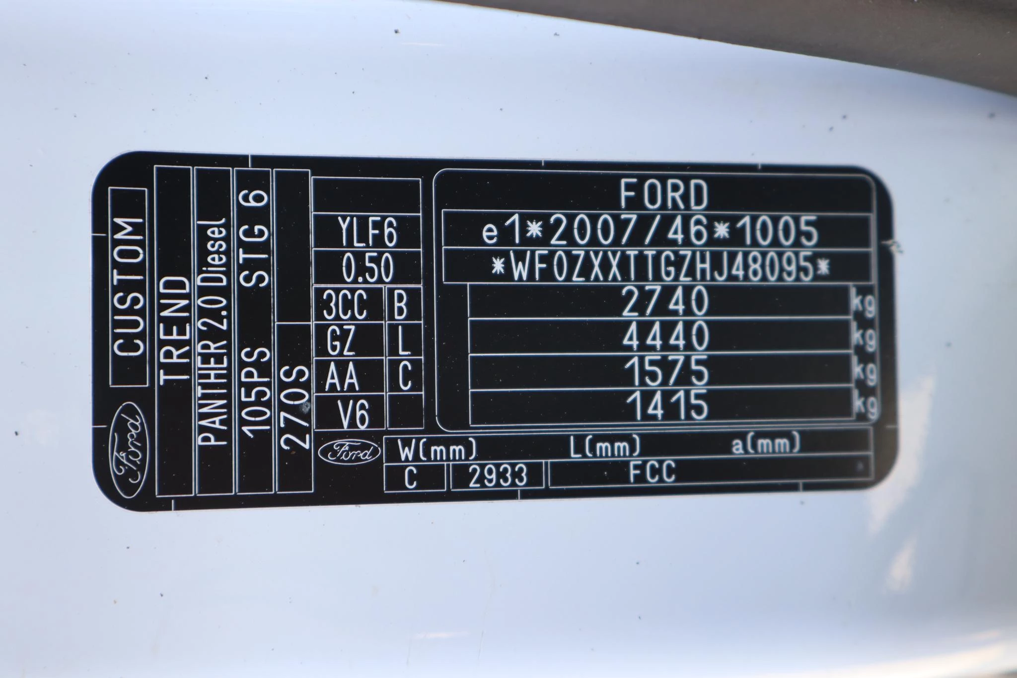 Hoofdafbeelding Ford Transit Custom