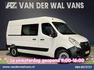 Opel Movano 2.3 CDTI 146pk L2H2 Dubbele Cabine Euro6 Airco | Camera | Navigatie | Cruisecontrol Chauffeursstoel, 2500kg Trekhaak, Parkeersensoren, 5-Zits