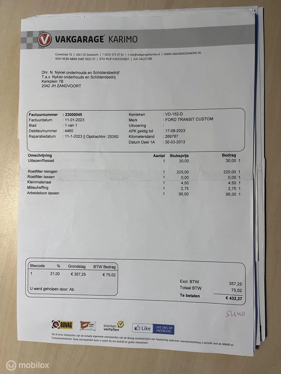 Hoofdafbeelding Ford Transit Custom