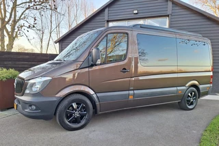 Mercedes-Benz Sprinter 316 2.2 CDI Automaat. Camper 6 persoons, Slaap-Hef-dak, Luifel, Fietsendrager, Airco, Luchtvering stoelen.