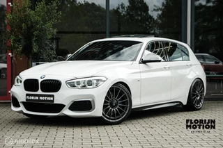 BMW 1-serie M140i High Executive | Schuif-kanteldak | Harman Kardon | Camera | NL auto | 19 inch OZ Superturismo Aero | dealer onderhouden | Cruise