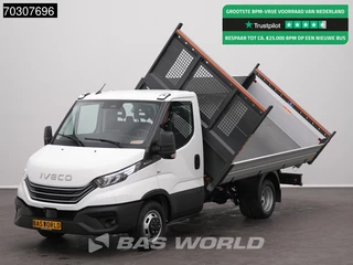 Iveco Daily 35C21 3.0L Automaat Driezijdige Kipper Dubbellucht LED ACC Airco Camera CarPlay Parkeersensoren Euro6 Tipper Benne Kieper Airco