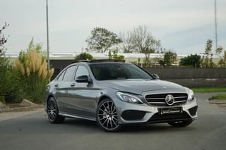 Mercedes C-klasse 350 e Automaat C350e AMG|Panoramadak|Keyless|Burmester|Stoelverwarming|Luchtvering