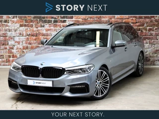 BMW 5 Serie Touring 520i High Executive M Sport Pakket Automaat / Navigatiesysteem Professional / Panoramadak / Comfortstoelen / Driving Assistant Plus / 19 Inch / Stoelverwarming voor+achter / Achteruitrijcamera / Hifi / Adaptieve LED-koplampen / Leder / DAB