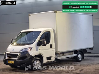 Peugeot Boxer 140PK Bakwagen Laadklep Zijdeur Lat om lat Camera Airco Meubelbak Koffer 20m3 Airco