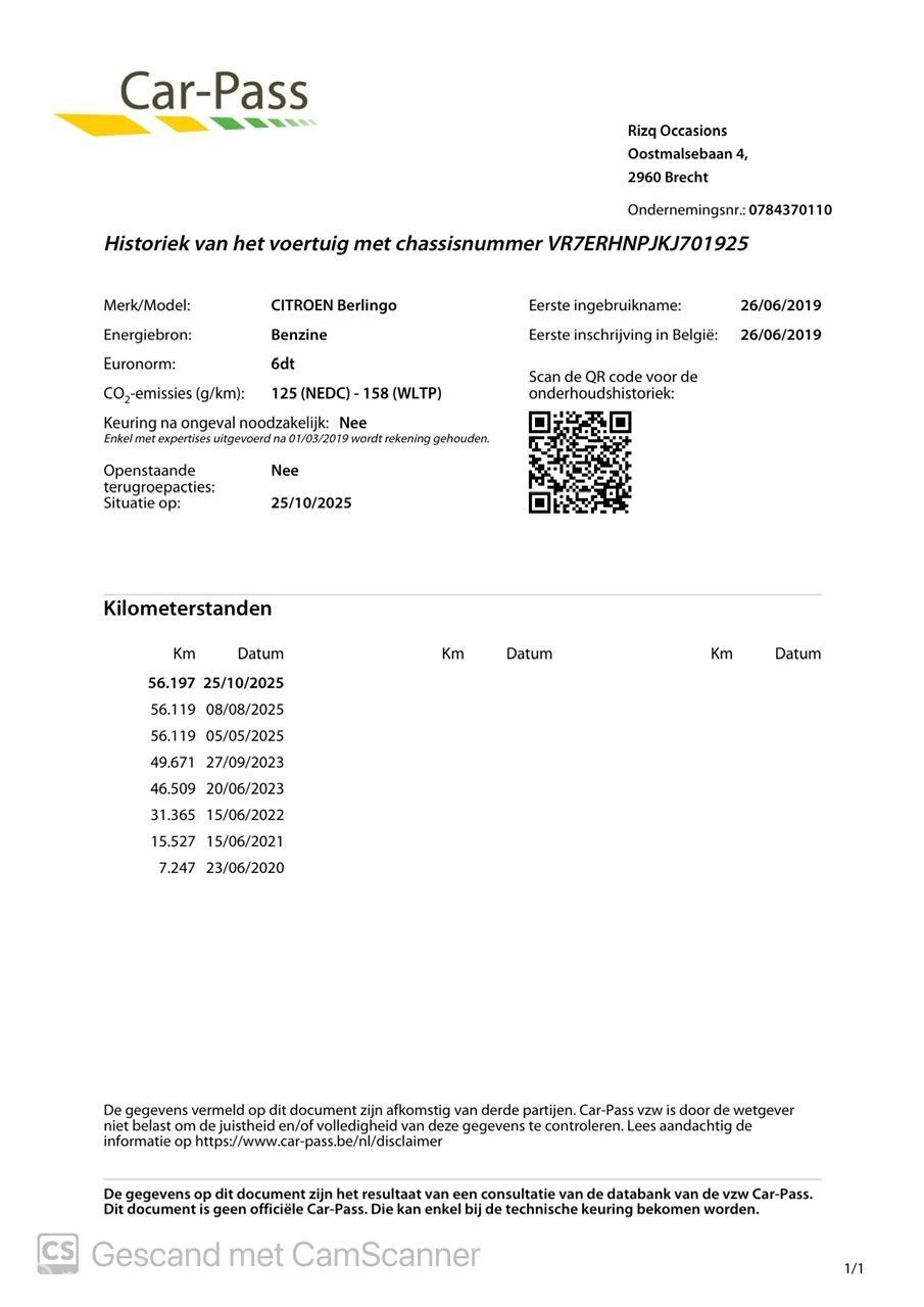 Hoofdafbeelding Citroën Berlingo