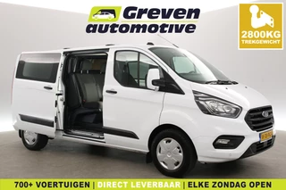 Ford Transit Custom 2.0 TDCI L2H1 | Dubbele Cabine | 2800kg Trekgew. | Airco | Cruise | Trekhaak | Parkeersens.