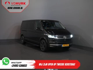 Volkswagen Transporter T6.1 2.0 TDI 150 pk DSG Aut. L2 DC Dubbel Cabine LED/ 20" LMV/ Elek. Schuifdeur/ Alpine/ Leder/ Climate/ Cruise/ Camera/ Trekhaak
