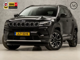 Jeep Compass 4xe 190 Plug-in Hybrid Electric Night Eagle Automaat (VIRTUAL COCKPIT, APPLE CARPLAY, STUUR/STOELVERWARMING, LEDER, CAMERA, ADAPTIVE CRUISE, GETINT GLAS, KEYLESS, NIEUWSTAAT)