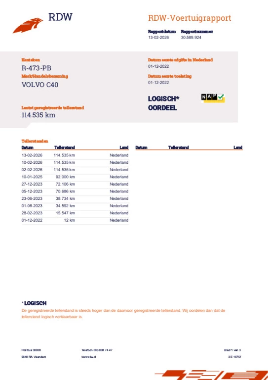 Hoofdafbeelding Volvo C40