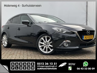 Mazda 3 2.0 GT-M Trekhaak Bose HUD Nav/Cruise Stoelverw Xenon Keyless Uitstraling!